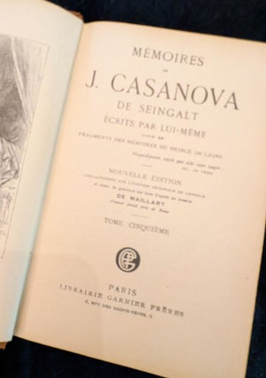 Memoires de J. Casanova de Seingalt, Volumes 5 and 8 (3/3)