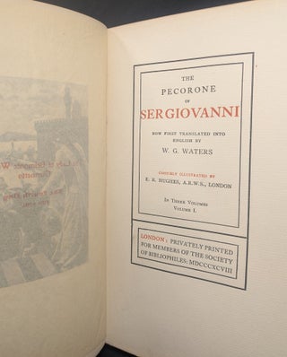 The Facetious Nights of Straparola, and The Pecorone of Ser Giovanni (7 Volumes (3/7)