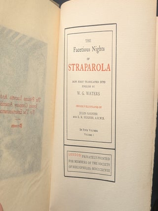 The Facetious Nights of Straparola, and The Pecorone of Ser Giovanni (7 Volumes (5/7)