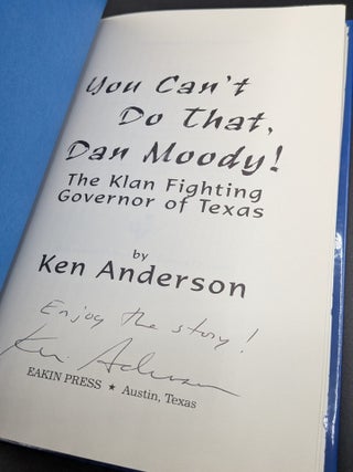 You Can't Do That Dan Moody (2/3)