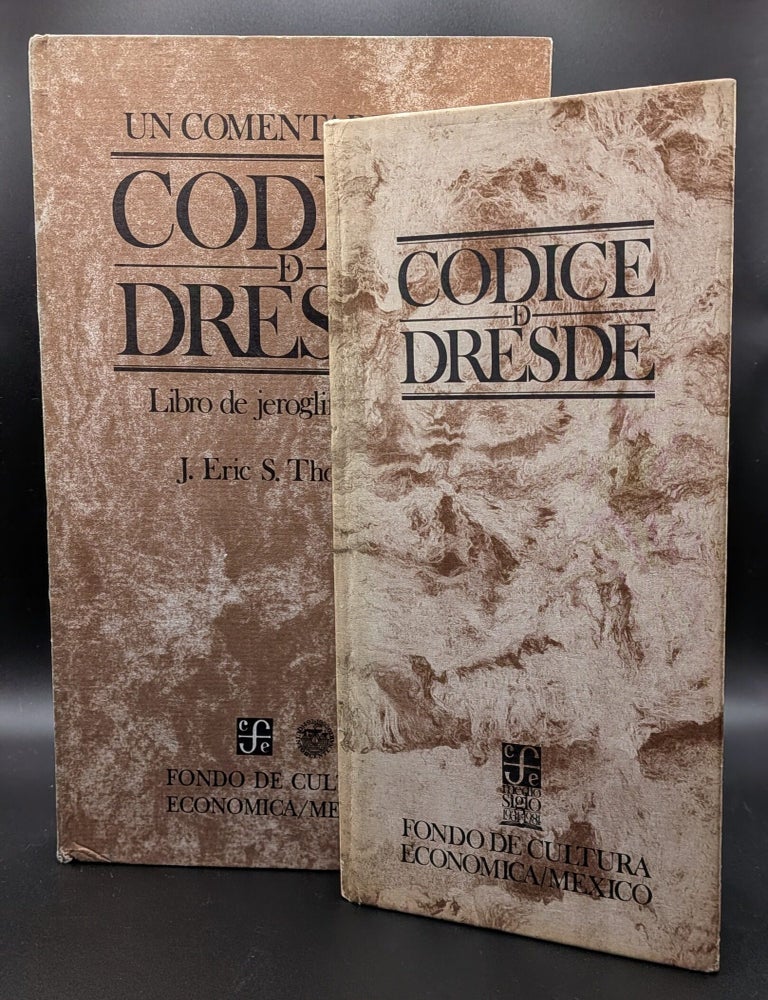 Item #007154 Un Comentario al Codice de Dresde, Libro de Jeroglifos Mayas: 2 Volume Set. J. Eric S. Thompson.