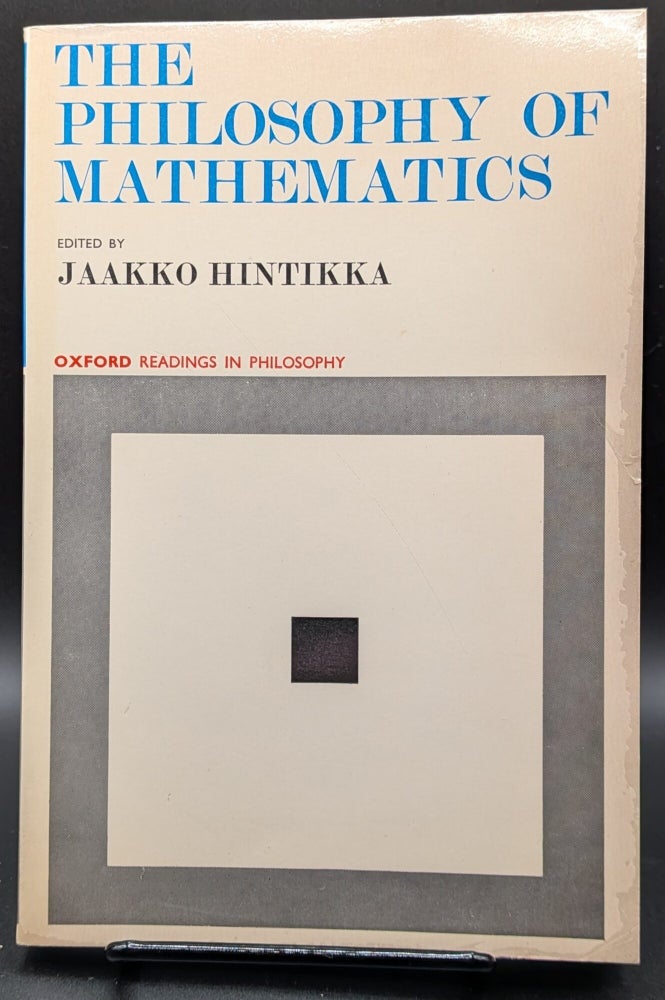 Item #007176 The Philosophy of Mathematics. Jaakko Hintikka.
