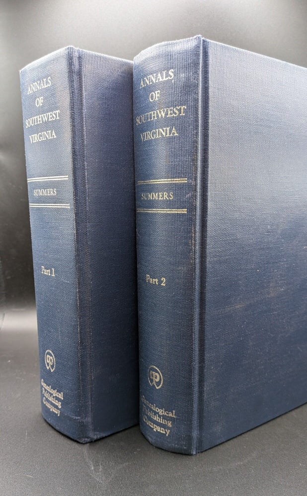 Item #008961 Annals of Southwest Virginia 1769-1800 Parts I and II. Lewis Preston Summers.