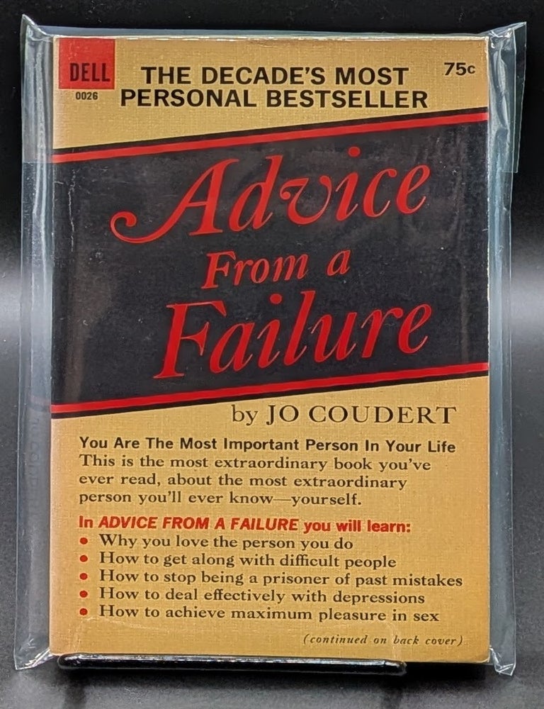 Item #009249 Advice from a Failure. Jo Coudert.