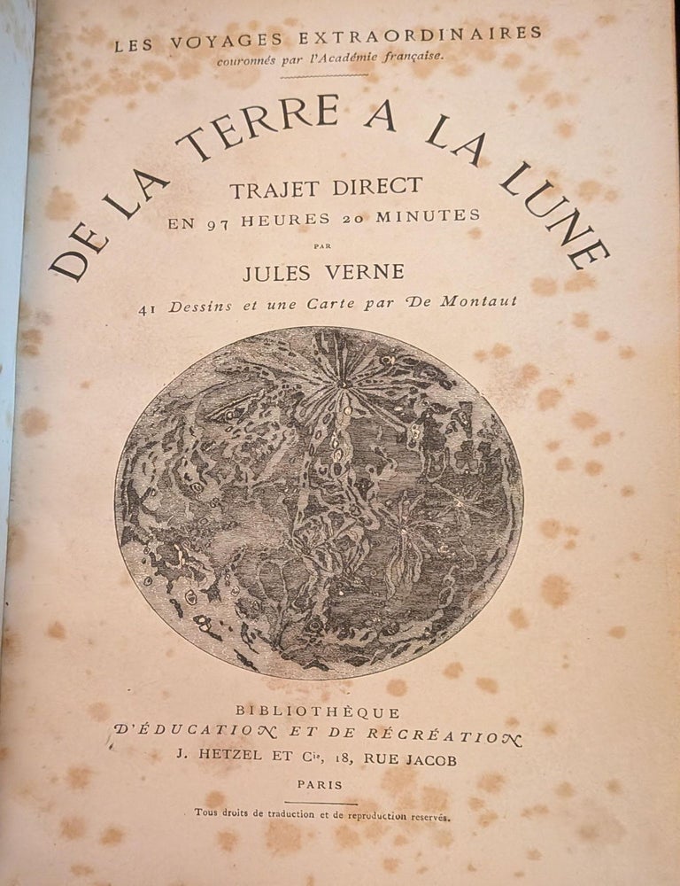 Item #3367 De la Terre a la Lune. Jules Verne.